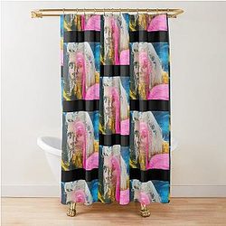Aurora Glitch   Shower Curtain