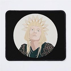 Aurora Aksnes Fan Art Gouache Portrait 'The Gods We Can Touch' Mouse Pad