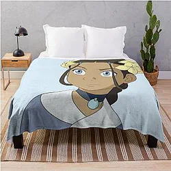 Avatar The Last Airbender Blanket - Flower crown katara from avatar! Throw Blanket RB2712