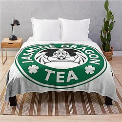 Avatar The Last Airbender Blanket - Jasmine Dragon, Uncle Iroh's Fine Tea Shop, Avatar-Inspired Design Throw Blanket RB2712