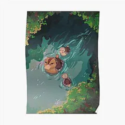 Avatar The Last Airbender Posters - Turtle duck pond avatar the last airbender Poster RB2712