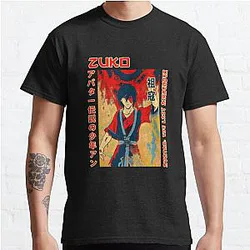 Avatar The Last Airbender T-Shirts - The Last Airbender Avatar Action Anime Zuko Funny Art Classic T-Shirt RB2712