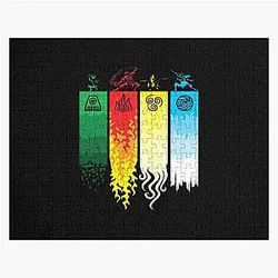 Avatar The Last Airbender Puzzles - Avatar The Last Airbender Element Symbols Avatar The Last Airbender  Jigsaw Puzzle RB2712