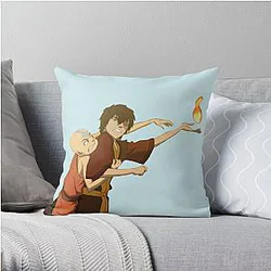 Avatar The Last Airbender Pillows - Zuko and aang cat fighting Throw Pillow RB2712