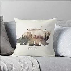 Avatar The Last Airbender Pillows - Yip Yip Appa - Sky Bison Airbender Art Throw Pillow RB2712