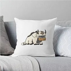 Avatar The Last Airbender Pillows - Appa eating hay, Avatar the last Airbender  Throw Pillow RB2712