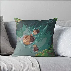 Avatar The Last Airbender Pillows - Turtle duck pond avatar the last airbender Throw Pillow RB2712