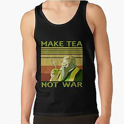 Avatar The Last Airbender Tank Tops - Jasmine Dragon Make Tea Not War Uncle Iroh Tank Top RB2712