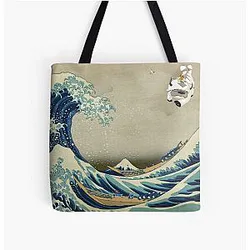Avatar The Last Airbender Bags - The Great Wave Off Katara All Over Print Tote Bag RB2712