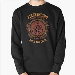 Avatar The Last Airbender Sweatshirts - Avatar Firebending - Iroh university - Zuko Fire nation - Avatar last airbender Pullover Sweatshirt RB2712