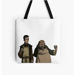 Avatar The Last Airbender Bags - Zuko and Uncle Iroh Avatar All Over Print Tote Bag RB2712