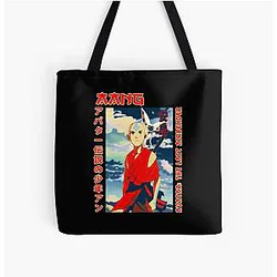Avatar The Last Airbender Bags - Graphic Avatar The Last Airbender Aang Awesome Gift All Over Print Tote Bag RB2712