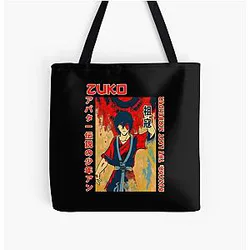Avatar The Last Airbender Bags - The Last Airbender Avatar Action Anime Zuko Funny Art All Over Print Tote Bag RB2712