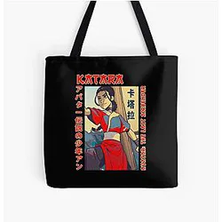 Avatar The Last Airbender Bags - Katara Avatar The Last Airbender Anime Character All Over Print Tote Bag RB2712