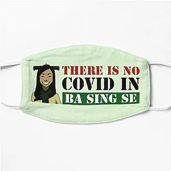 Avatar The Last Airbender Face Masks - There is no covid in Ba Sing Se Avatar the Last Airbender Flat Mask RB2712