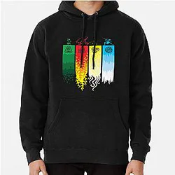 Avatar The Last Airbender Hoodies - Avatar The Last Airbender Element Symbols Avatar The Last Airbender  Pullover Hoodie RB2712