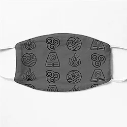 Avatar The Last Airbender Face Masks - Avatar: The Last Airbender - 4 Element Symbols Flat Mask RB2712