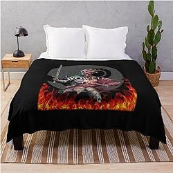 Avowed fan art characters throw blanket