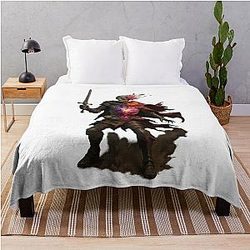 Undead Warrior of Eora Fantasy RPG 3D Design Throw Blanket