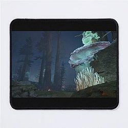 Avowed Video Game Living Landscape No. 4 Night Mushrooms Mouse Pad