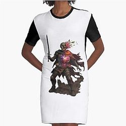 Undead Warrior of Eora Fantasy RPG Avowed Inspired 3D Design T-Shirt Dress