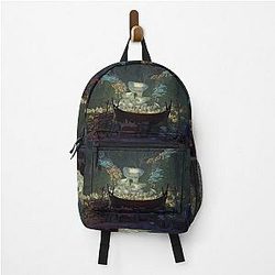 Avowed Video Game Living Landscape Edit 3 Nighttime Camp Backpack