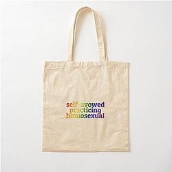 Self-Practicing Homosexual Rainbow Cotton Tote Bag