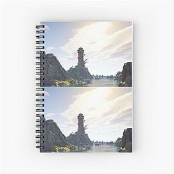 Avowed Video Game Landscape Lighthouse Spiral Notebook