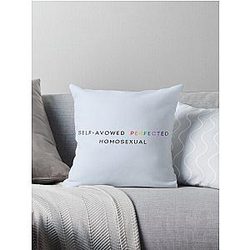 Self-avowed Practicing Homosexual Throw Pillow