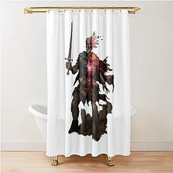 Undead Warrior of Eora Fantasy RPG Avowed 3D Design Shower Curtain