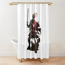 Undead Warrior of Eora - Fantasy RPG 3D Design Shower Curtain