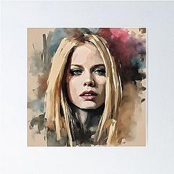 painting of Avril Lavigne Poster