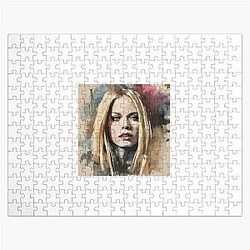 painting of Avril Lavigne Jigsaw Puzzle