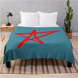 Avril Lavigne Star Logo-Sk8er Boi  Throw Blanket