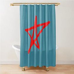 Avril Lavigne Star Logo-Sk8er Boi  Shower Curtain