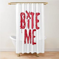 Vintage Bite Me Avril Lavigne Shower Curtain