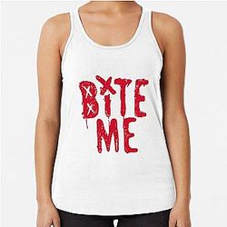 Avril Lavigne Bite Me-Sk8er Boi Classic  Racerback Tank Top