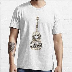 Lyric of Avril Lavigne - Not Enough 2011, guitar shape lyric Classic  Essential T-Shirt