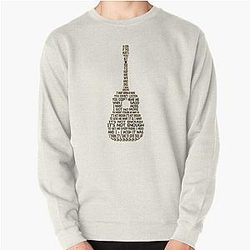Lyric of Avril Lavigne - Not Enough 2011, guitar shape lyric Classic  Pullover Sweatshirt