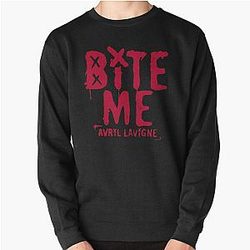 Vintage Bite Me Avril Lavigne Pullover Sweatshirt