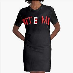 BITE ME! AVRIL LAVIGNE  Classic T-Shirt Graphic T-Shirt Dress