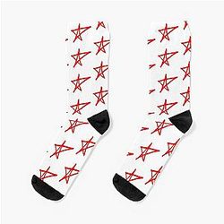 Mbengi21 Avril Lavigne Star Logo Socks