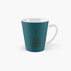 Lyric of Avril Lavigne - Not Enough 2011, guitar shape lyric Classic  Tall Mug