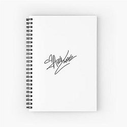 avril lavigne signature Spiral Notebook