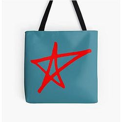 Avril Lavigne Star Logo-Sk8er Boi  All Over Print Tote Bag