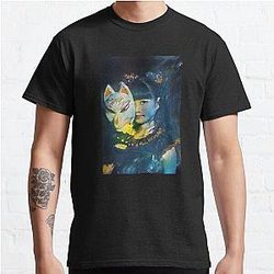 Yui-Metal Fox God Mask Babymetal Painting Digital Fan Art Classic T-Shirt RB2709