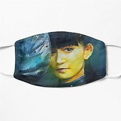 Su-Metal with a Fox God Mask Babymetal AI Painting Digital Fan Art Flat Mask RB2709