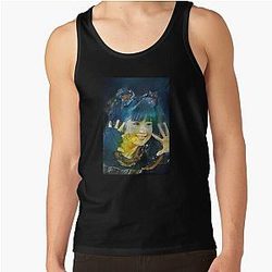 Yui-Metal Smiley Fox Goddess Babymetal Painting Digital Fan Art Tank Top RB2709