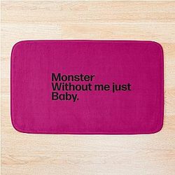 Monster without me just Baby BABYMONSTER Ruka  Bath Mat