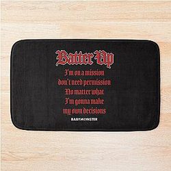 BABYMONSTER - Batter Up (Lyric Ver.) Bath Mat